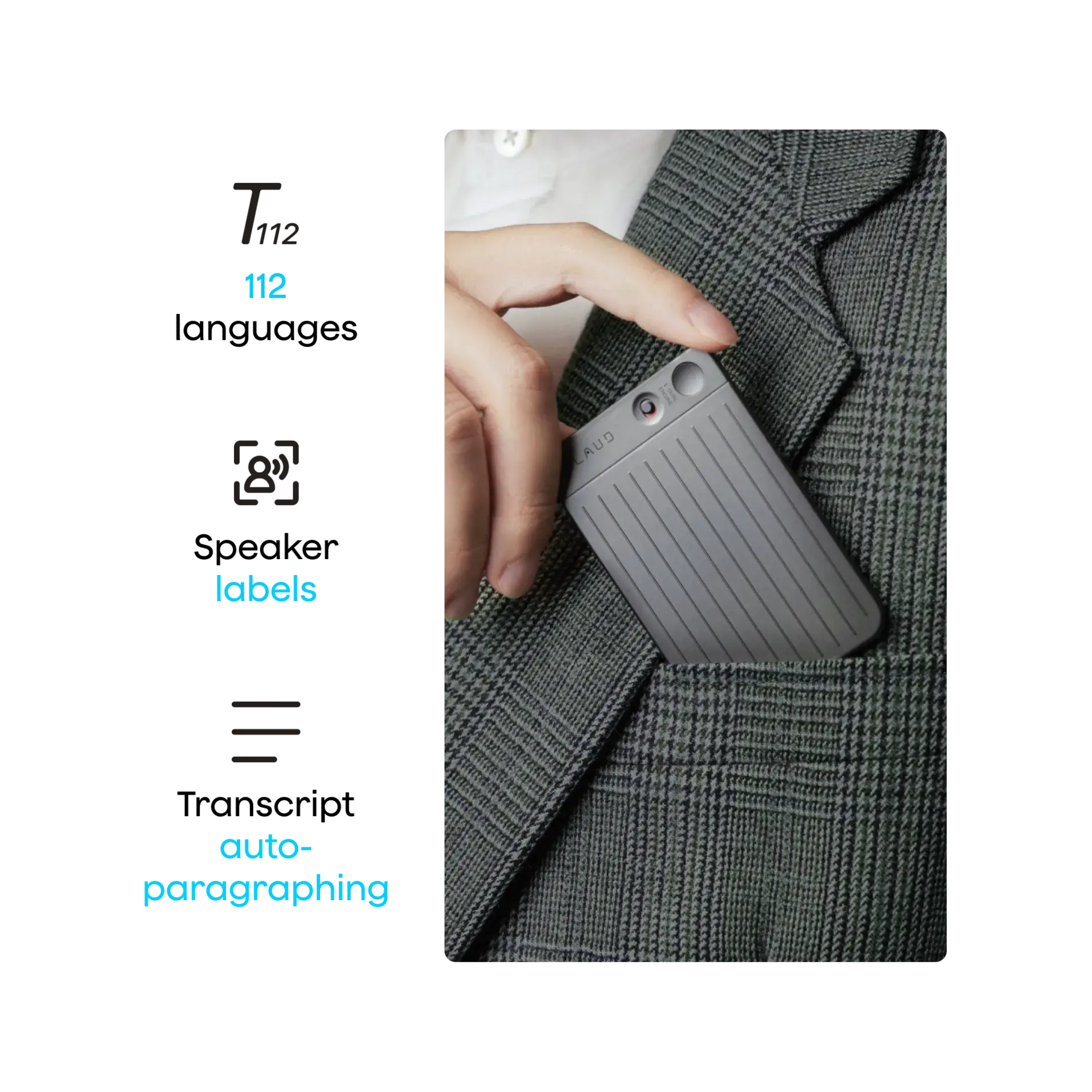 Plaud Note Voice Recorder AI Transcription